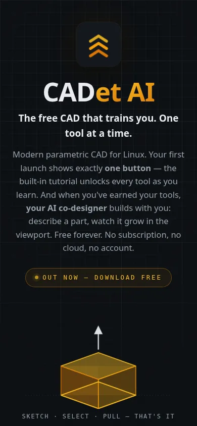 CADet AI mobile view